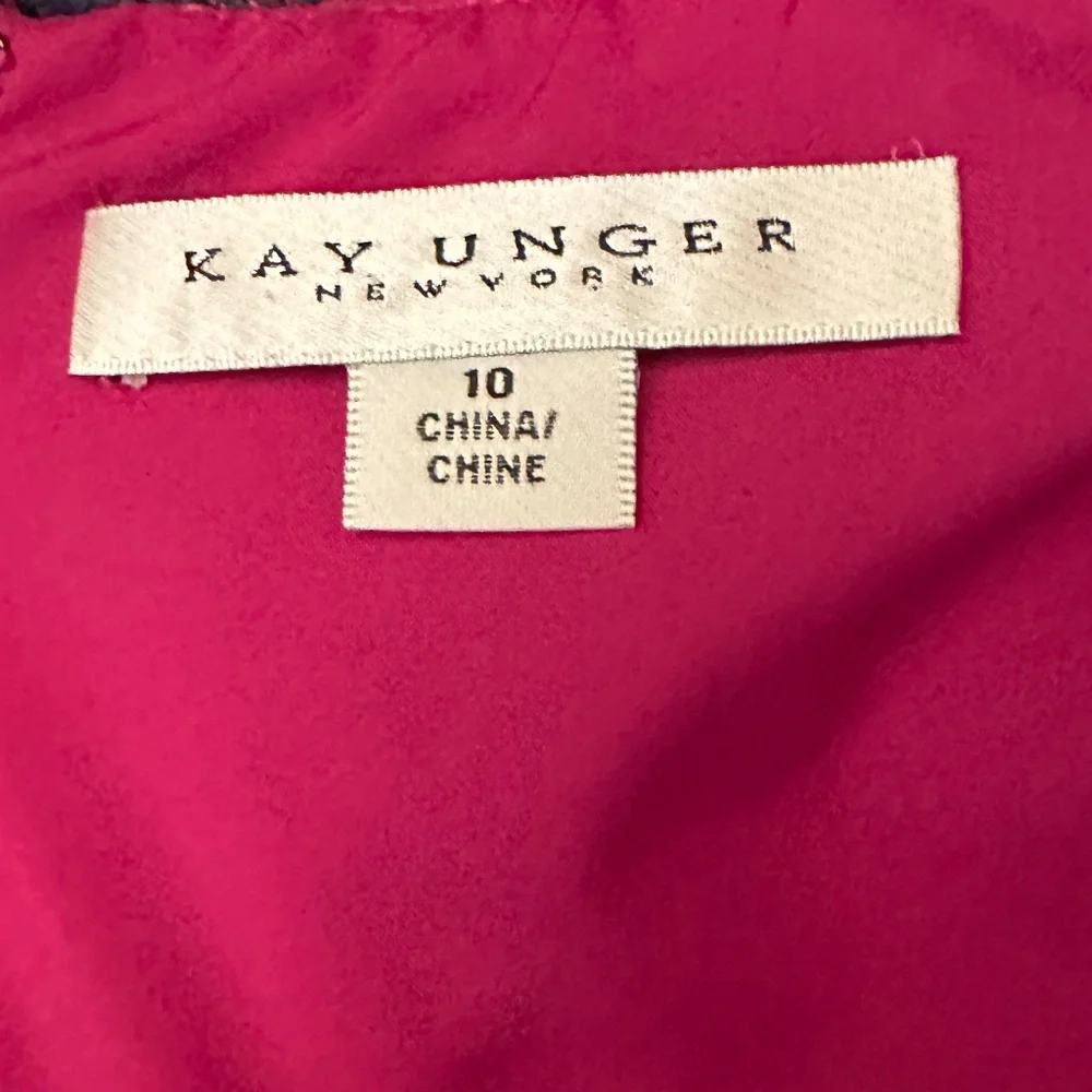 KAY UNGER TESSA LACE T-LENGTH DRESS - Picture 8 of 9